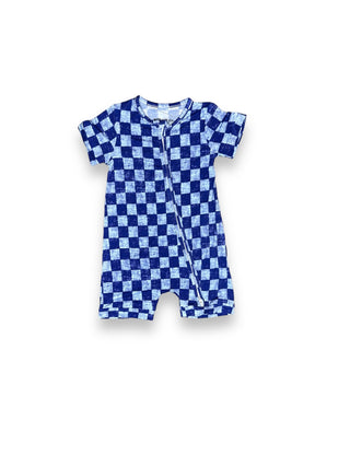 Checkered Police Patrol Shortie Romper