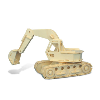 Excavator Wood Craft Construction Model Kit - 110 Pieces