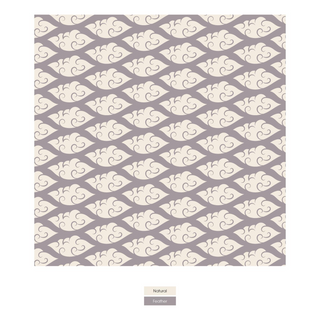 Bamboo Print Quilted Throw Blanket: Feather Cloudy Sea/Spring Sky Octopus Anchor