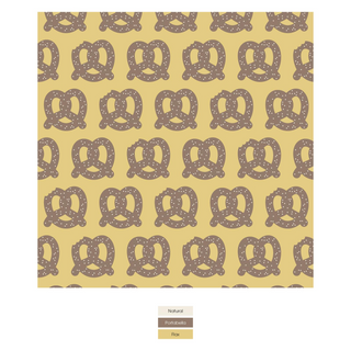 Quilted Throw Blanket Flax Giant Pretzel/Stormy Sea Fall Fair