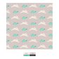 Bamboo Print Stroller Blanket: Latte Tortoise and Hare