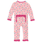 Kickee Pants Print Classic Ruffle Coverall with Snaps: Lotus Sprinkles