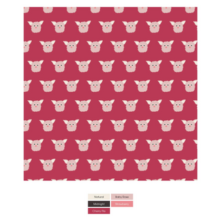 Print Classic Ruffle Footie with Snaps: Cherry Pie Furry Friends