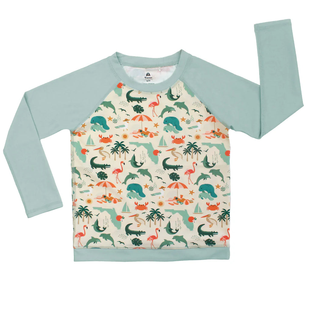 Explore Florida Long Sleeve Baseball Rash Guard Shirt – Doodlebug's ...