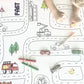 Road Map Coloring Tablecloth