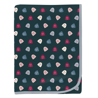 Bamboo Print Swaddling Blanket: Pine Happy Gumdrops