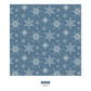 Kickee Pants Print Swaddling Blanket: Parisian Blue Snowflakes