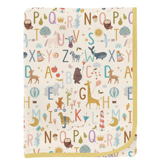 Swaddling Blanket in Animal Alphabet
