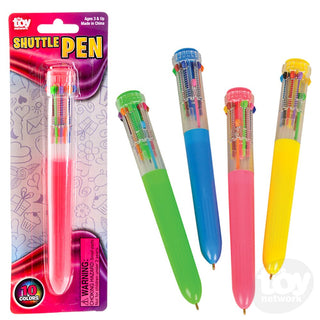 10-Color Shuttle Pen – Multicolor Pen for Kids