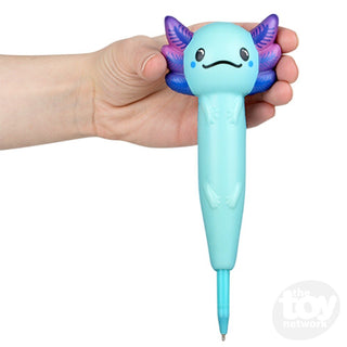 Squish Axolotl Pen – Slow-Rising Squishy Fidget Pen