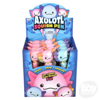 Squish Axolotl Pen – Slow-Rising Squishy Fidget Pen