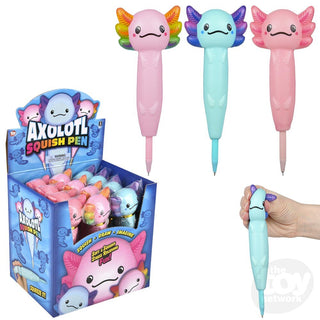 Squish Axolotl Pen – Slow-Rising Squishy Fidget Pen