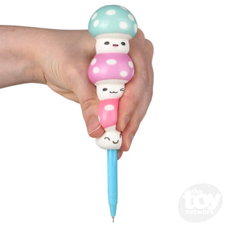 Squish Mushroom Pen – Squishy Fidget Pen for Kids & Adults