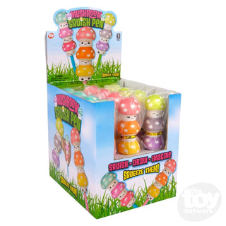 Squish Mushroom Pen – Squishy Fidget Pen for Kids & Adults