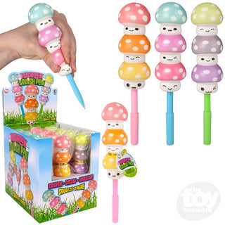 Squish Mushroom Pen – Squishy Fidget Pen for Kids & Adults