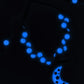 Blue Moon Glow In The Dark Necklace