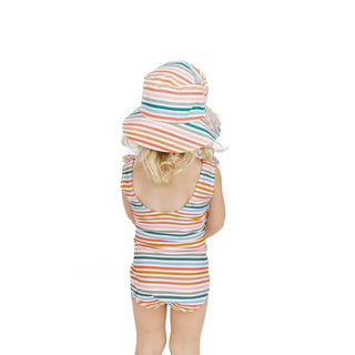 Sunset Stripes Reversible Bucket Hat
