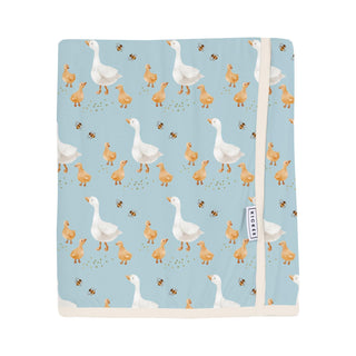 Swaddle Perfect Blanket Spring Sky Feeding Ducks