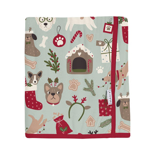 Swaddle Perfect Blanket in Aloe Christmas Dogs