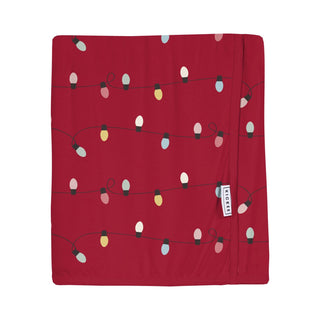 Swaddle Perfect Blanket in Crimson Holiday Lights