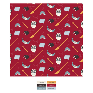 Print Convertible Sleeper with Zipper: Crimson Magical World