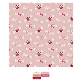 Print Convertible Sleeper with Zipper in Baby Rose Peppermints