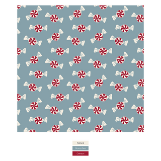 Print Convertible Sleeper with Zipper in Stormy Sea Peppermint