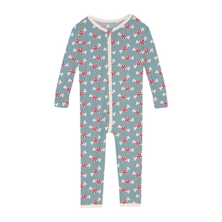 Print Convertible Sleeper with Zipper in Stormy Sea Peppermint