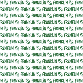 Sugar + Maple Plush Minky Fleece Personalized Blanket | Football Icon Repeating Name