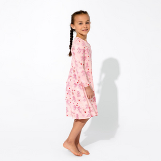 Kids Bamboo Dress/Nightgown: PAW Patrol Valentine's Pink