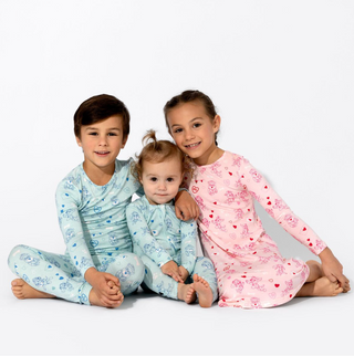 Kids Bamboo Pajamas: PAW Patrol Valentine's Blue