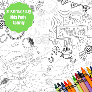 St. Patrick's Day Coloring Tablecloth