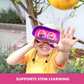 GeoSafari Jr. Kidnoculars Binoculars For Toddlers & Kids: Pink