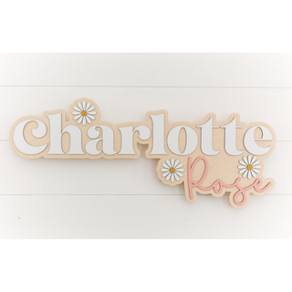 Sugar + Maple Bubble Wood Sign | Daisy