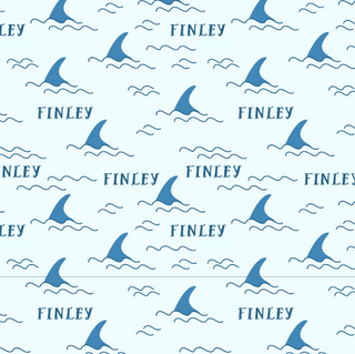 Sugar + Maple Personalized Bib | Shark Fin