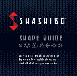 Shashibo Shape Shifting Guide
