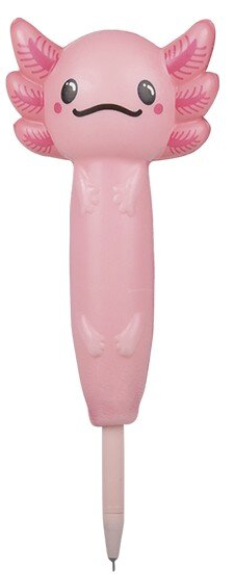 Squish Axolotl Pen – Slow-Rising Squishy Fidget Pen