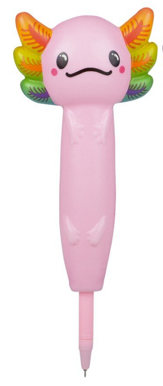 Squish Axolotl Pen – Slow-Rising Squishy Fidget Pen