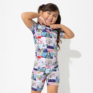 Justice League Heroines Kids Bamboo Short Set