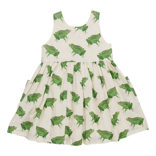 Girls Laura Dress - Frogs