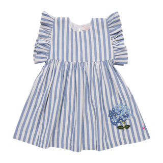 Girls Sarita Dress - Blue Stripe