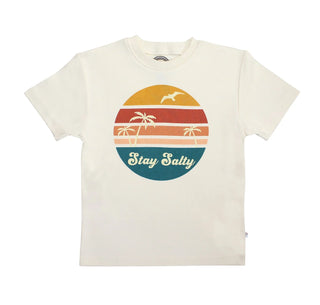Stay Salty Cotton Toddler Short Sleeve Shirt