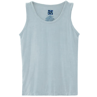 Solid Tailored Fit Tank in Illusion Blue