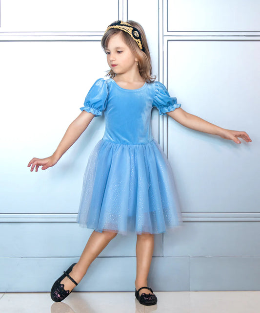 PREORDER Joy by Teresita Orillac: The Sofi Dress Light Blue