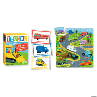 Trucks Color Match Up Game | Color Matching Puzzle & Memory Game for Toddlers Ages 2+