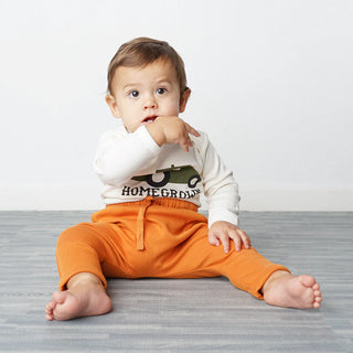 Pumpkin Cotton Baby Joggers