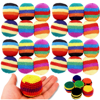 Colorful Hacky Sack – Classic Foot Bag for Kids, Teens & Adults | Juggling, Coordination & Outdoor Active Play