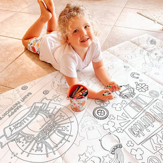 St. Patrick's Day Coloring Tablecloth