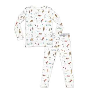 Kids Bamboo Pajamas Vintage Holiday