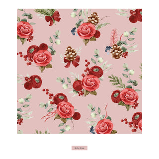 Convertible Coverall in Baby Rose Holiday Floral